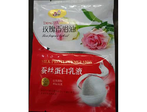玫瑰香浴油+蚕丝蛋白乳液